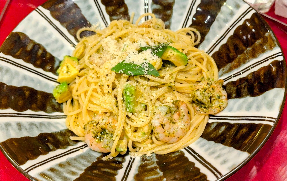 Seafood and Avocado Spaghetti